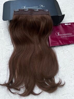 Medium Brown Human Hair Clip-In Volumizing Weft
